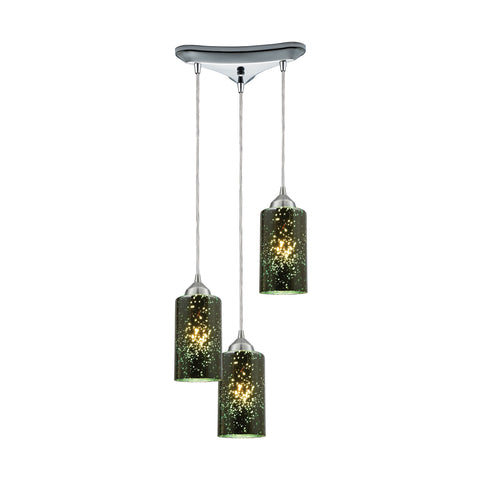 Illusions 3 LED Light Pendant In Polished Chrome