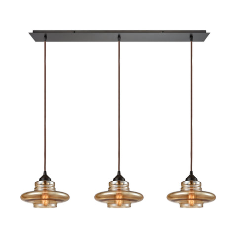 Orbital 3 Light Pendant In Oil Rubbed Bronze