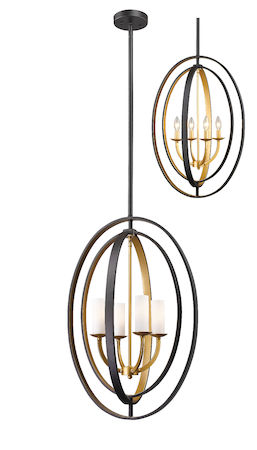 Z-Lite Ashling 4 Light Pendant 6004-4L-BZGD