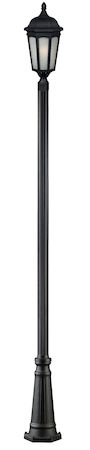 Z-Lite Newport 1 Light Outdoor Post Light 508PHB-519P-BK