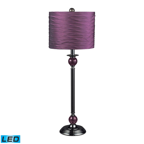 Carrington Purple LED Buffet Lamp in Black Nickel