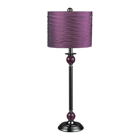 Carrington Purple Buffet Lamp in Black Nickel