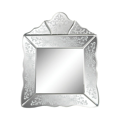 Small Scroll Trim Square Venetian Mirror