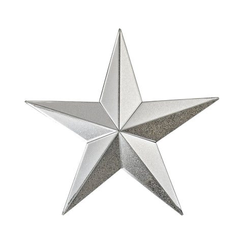 Wishmaker Antiqued 18-Inch Mirrored Star Wall Decor