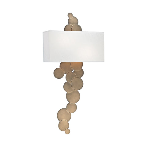 Holepunch 2 Light Wall Sconce In Gold Leaf