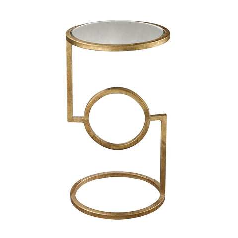 Mirrored Top Hurricane Side Table
