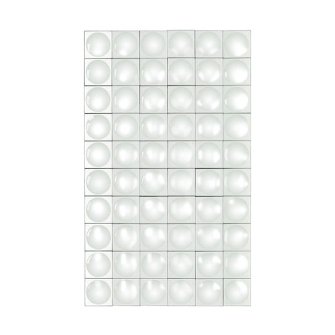 Modern Geometric Grid Mirror