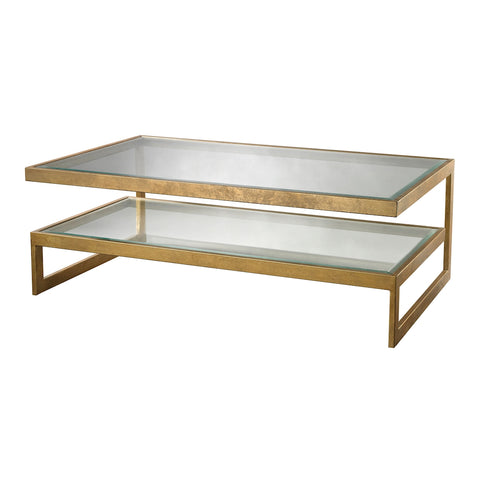 Key Coffee Table In Gold Leaf
