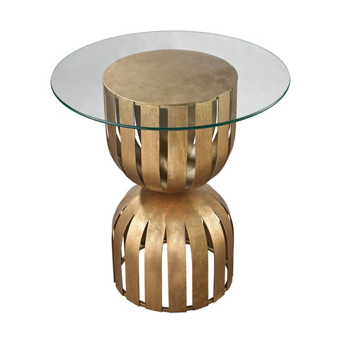 Olympia Side Table In Gold Leaf