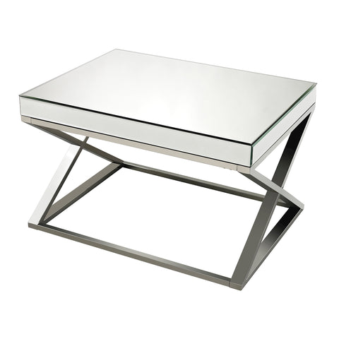 Klein Mirror And Stainless Steel Coffee Table