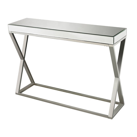 Klein Mirror And Stainless Console Table