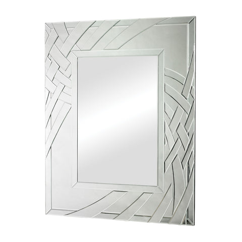Arched Ribbons Beveled Edge Glass Mirror