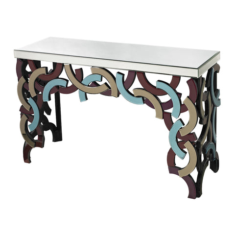 Confetti Colored Glass Console