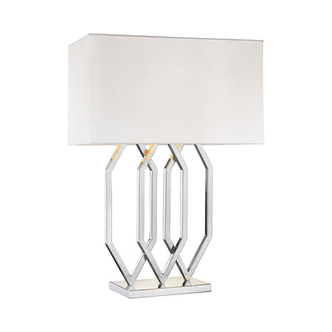 Munich 1 Light Table Lamp In Polished Nickel