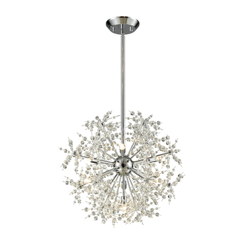 Snowburst 7 Light Chandelier In Polished Chrome