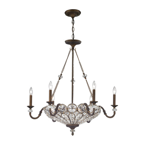 Christina 9 Light Chandelier In Mocha