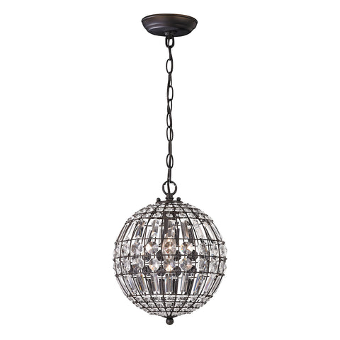 Talgarth Round Crystal Mini Pendant