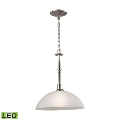 Jackson 1 Light LED Pendant In Brushed Nickel