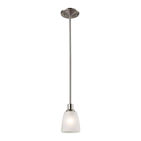 Jackson 1 Light Mini Pendant In Brushed Nickel