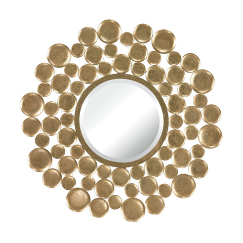 Beattystown Gold Leaf Bubble Frame Mirror