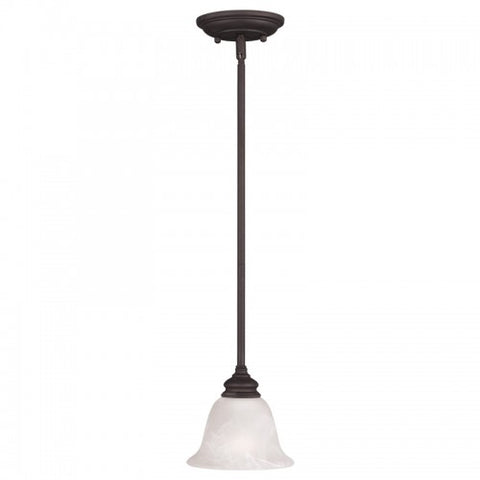 Livex Lighting Essex 1 Light Bronze Mini Pendant