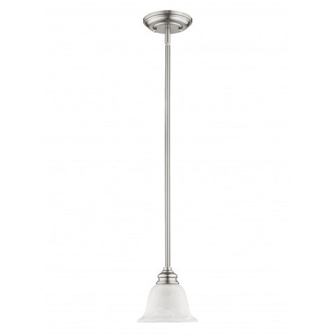 Livex Lighting Essex 1 Light Brushed Nickel Mini Pendant