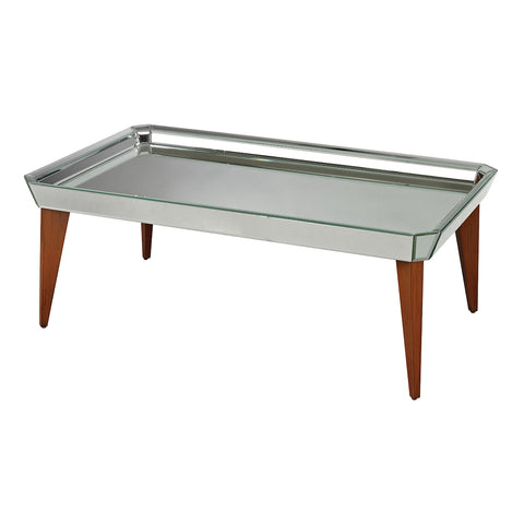 Rushbrook Mid-Century Mirrored Coffee Table