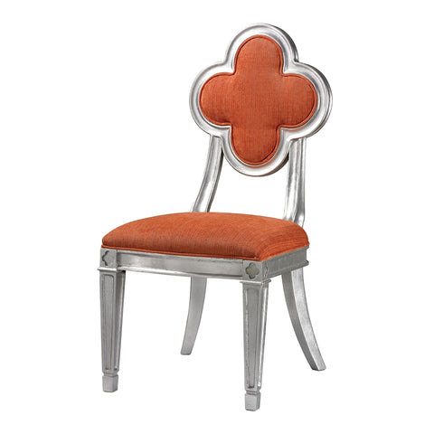 Petal Back Dining Chair In Orange