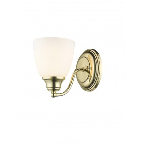 Livex Lighting Somerville 1 Light Polished Brass Wall Sconce