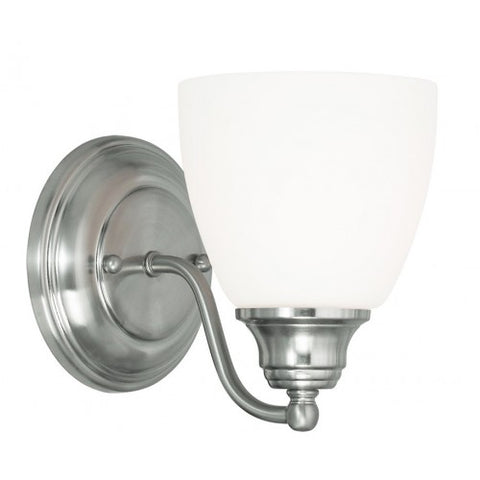 Livex Lighting Somerville 1 Light Brushed Nickel Wall Sconce