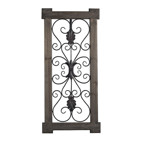 Hatfield Rectangular Scroll Work Wall Panel