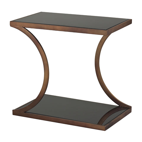 Misterton Rectangle Side Table With Curved Legs By