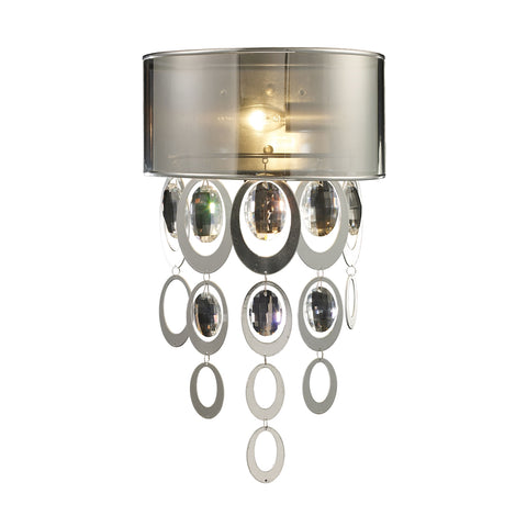 Parisienne 1 Light Wall Sconce In Silver Leaf