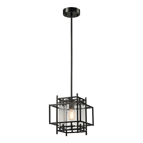 Intersections 1 Light Pendant In Oil Rubbed Bronze