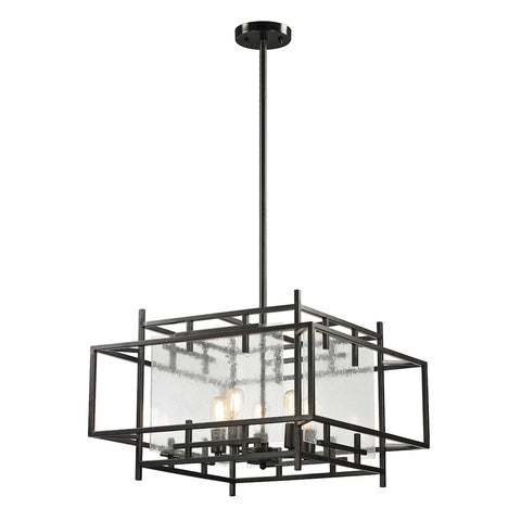 Intersections 5 Light Pendant In Oil Rubbed Bronze