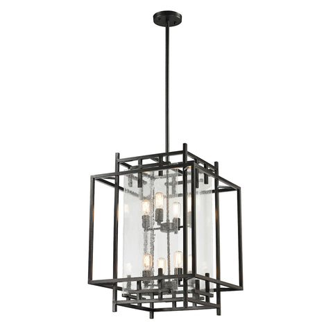 Intersections 8 Light Pendant In Oil Rubbed Bronze