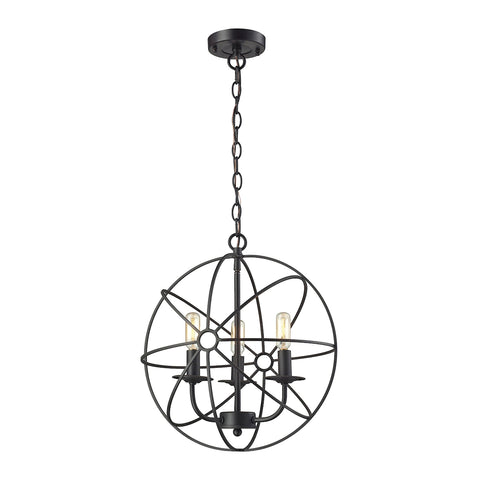 Yardley 3 Light Pendant In Oil Rubbed Bronze