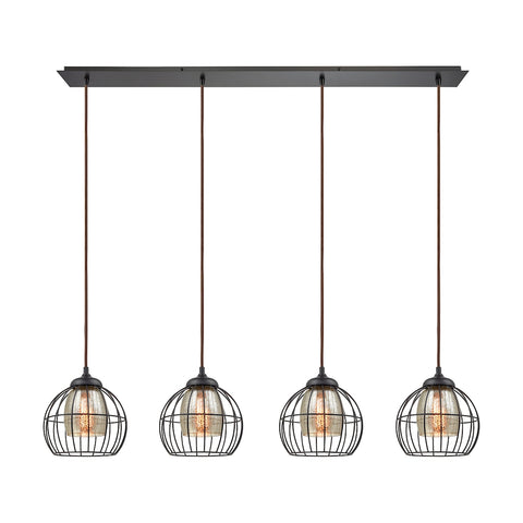 Yardley 4 Light Pendant In Oil Rubbed Bronze