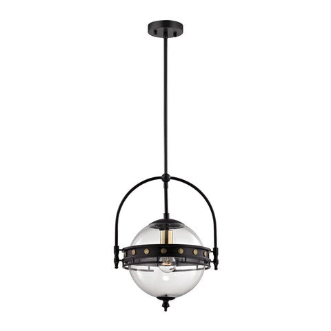 Encompass 1 Light Pendant In Oil Rubbed Bronze And Clear Glass