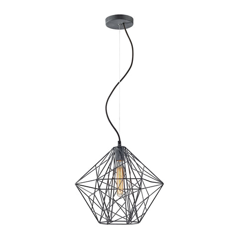 Geoweb 1 Light Pendant In Urban Concrete