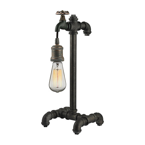 Jonas 1 Light Table Lamp In Weathered Multitone