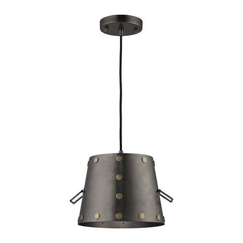 Ephrata 1 Light Pendant In Weathered Iron
