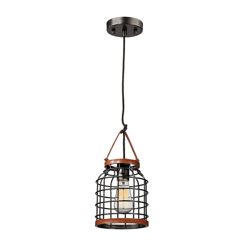 Purcell 1 Light Pendant In Weathered Iron
