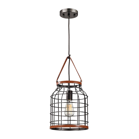 Purcell 1 Light Pendant In Weathered Iron