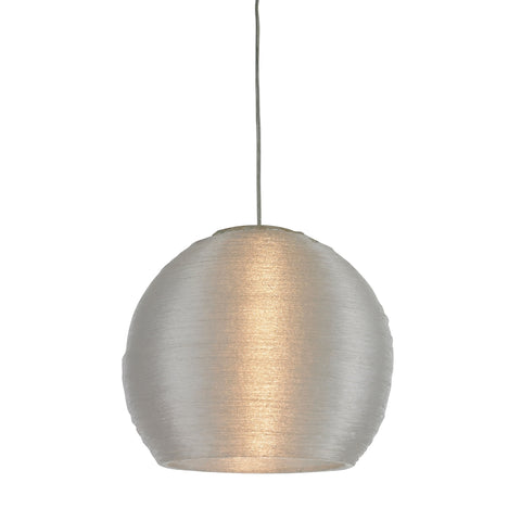 Telford-12" Silver Spun Acrylic Pendant