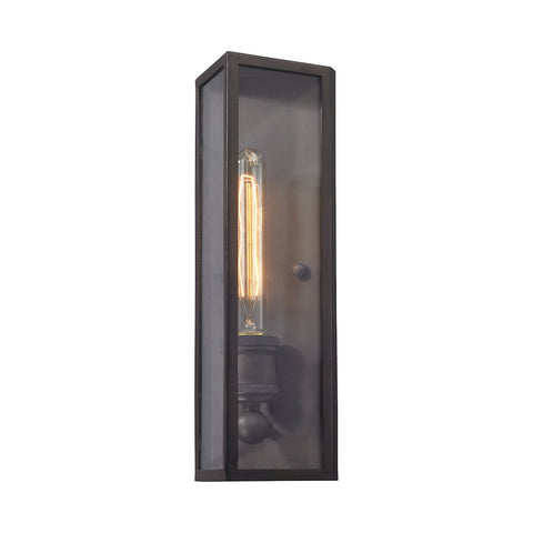 Chasebrook 1 Light Wall Sconce In Clay Iron