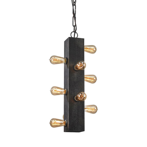 Venue 11 Light Chandelier In Speckled Iron