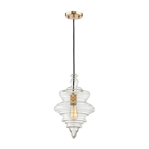 Feelix 1 Light Pendant In Polished Gold