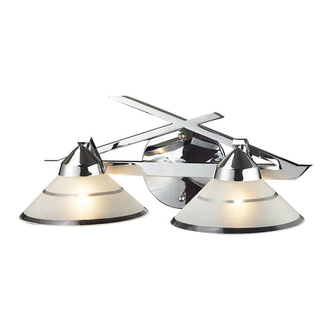 Refraction 2 Light Vanity In Polished Chrome