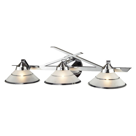 Refraction 3 Light Vanity In Polished Chrome